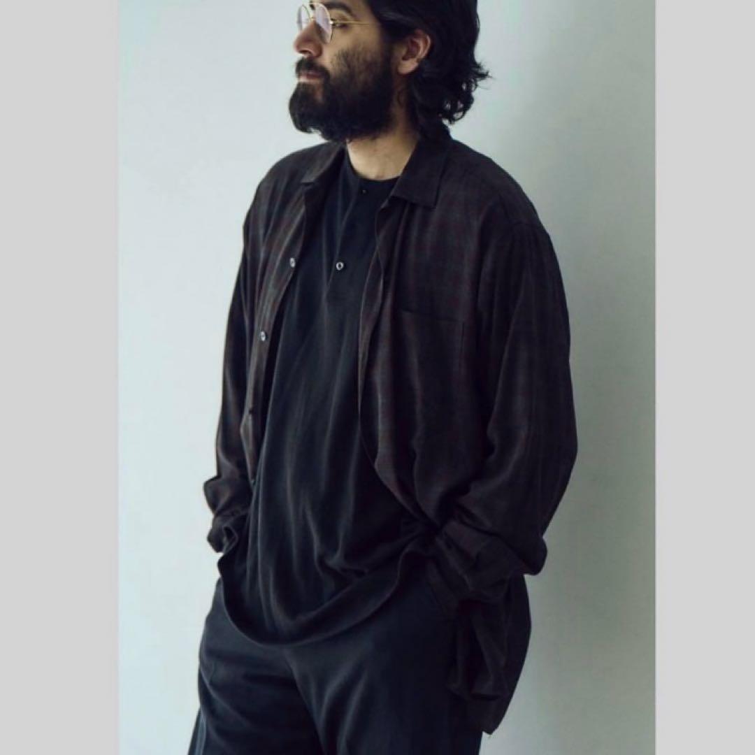 MAATEE&SONS 24AW 強撚レーヨンOP COLLAR シャツ