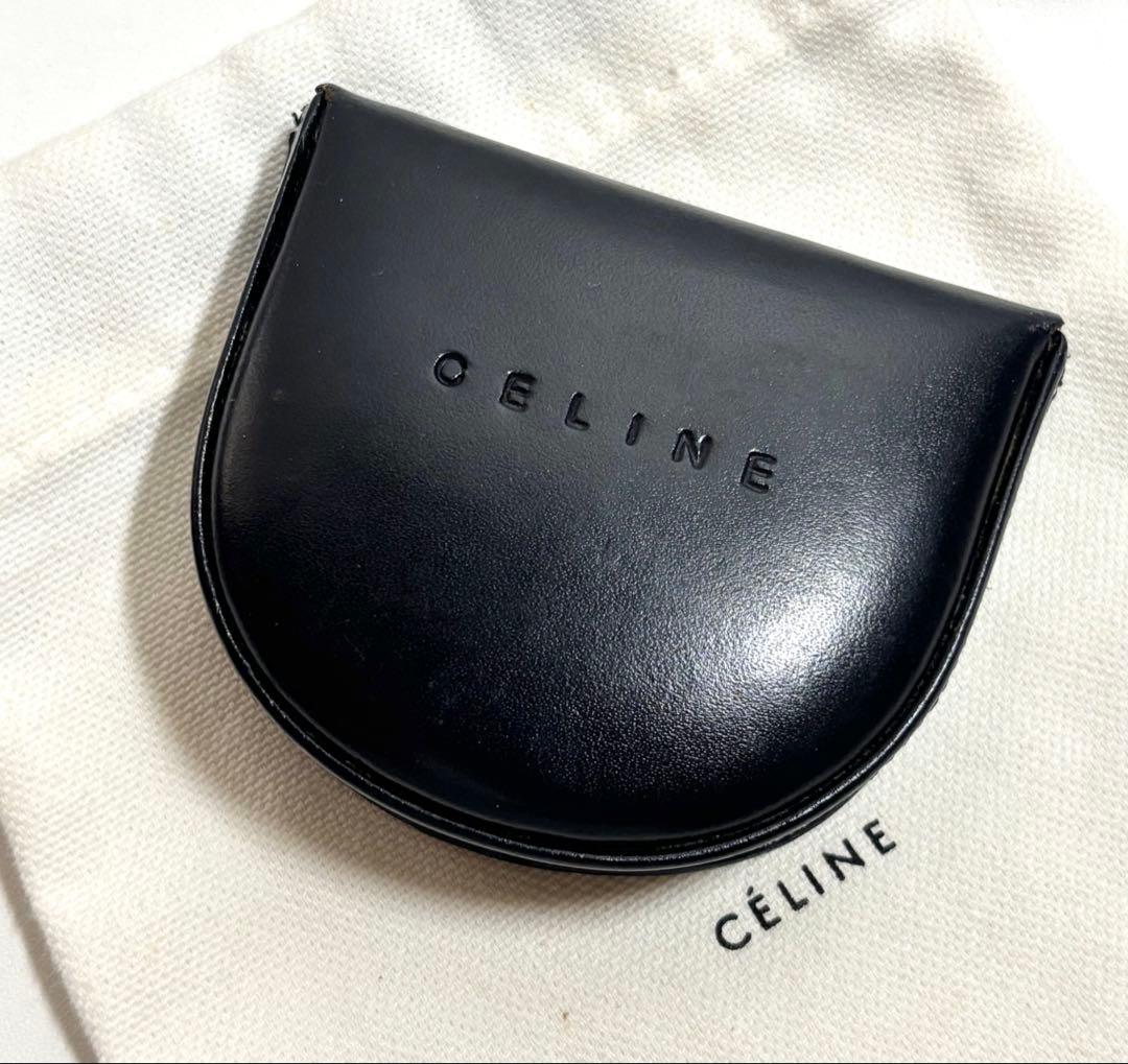 【未使用】セリーヌ　CELINE ブラゾン レザー　小銭入れ