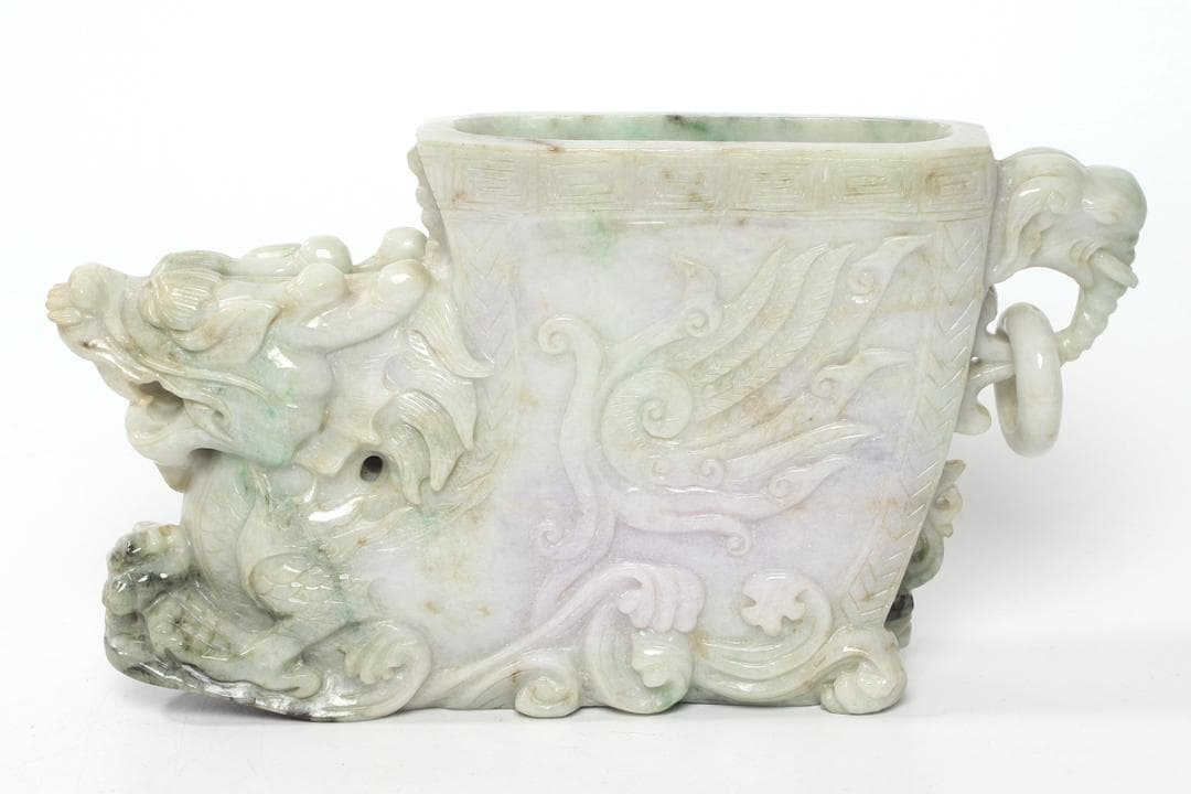 龍 彫刻品 玉石 古美術 古玩 龍神舞祭 行龍 佘太翠玉 | iichi 日々の暮らしを心地よくする