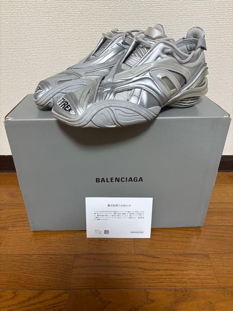 balenciaga tyrex silver 42 最終値下げ - メルカリ