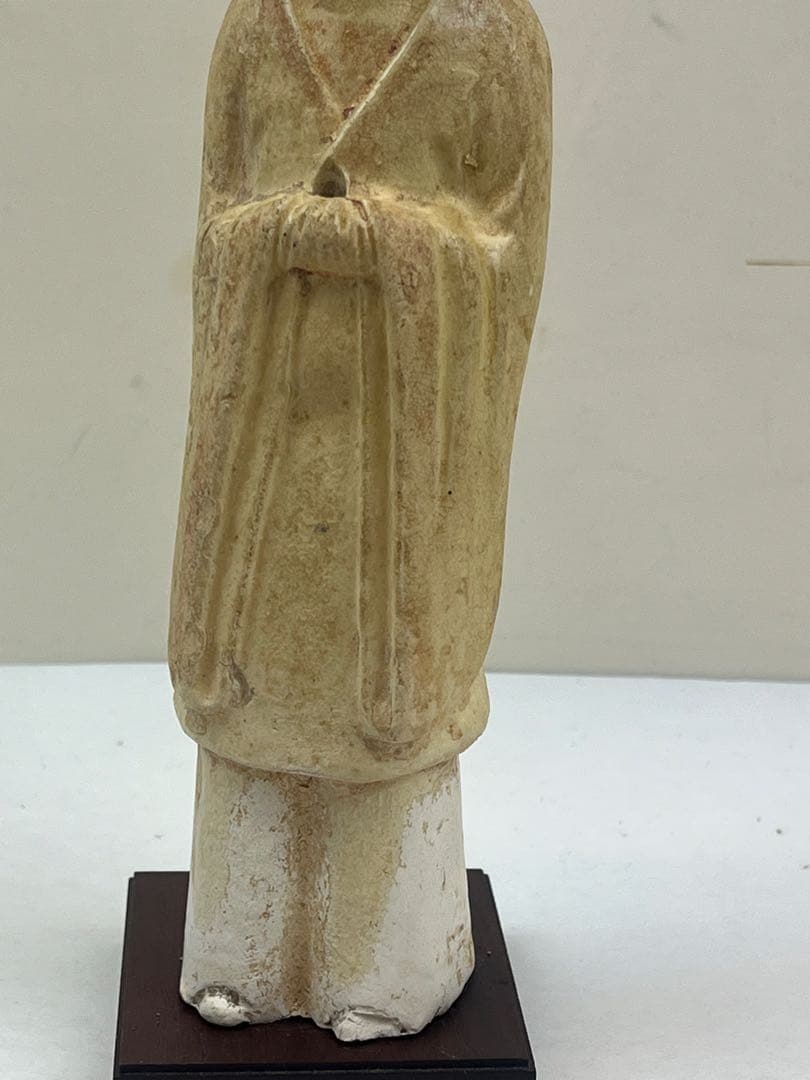 古代中国加彩佣 漢の時代の女官の像 送料込み 古代中国加彩佣 漢の時代