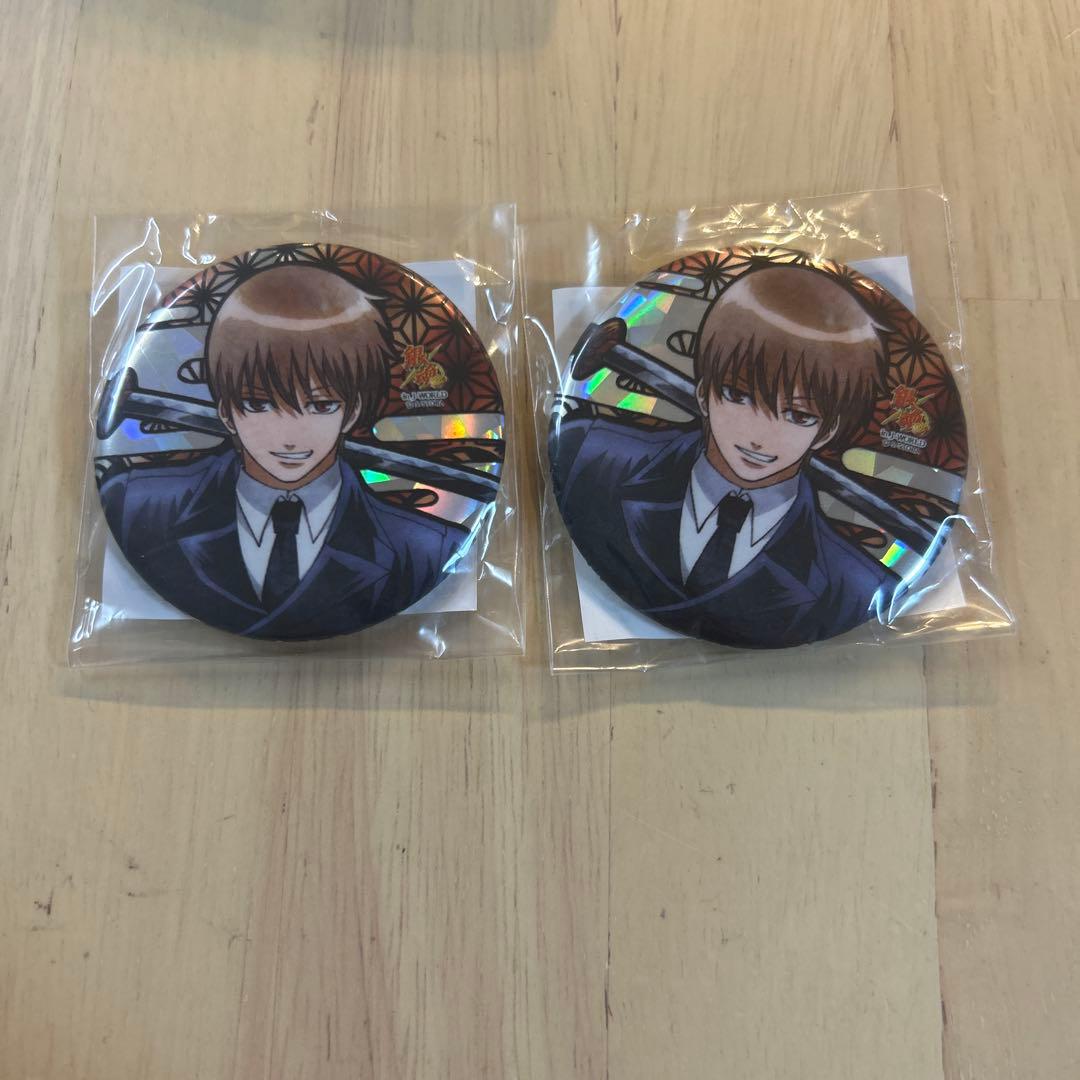 【希少】銀魂 沖田総悟 56mm ホロ缶バッジ銀ノ魂篇j-world