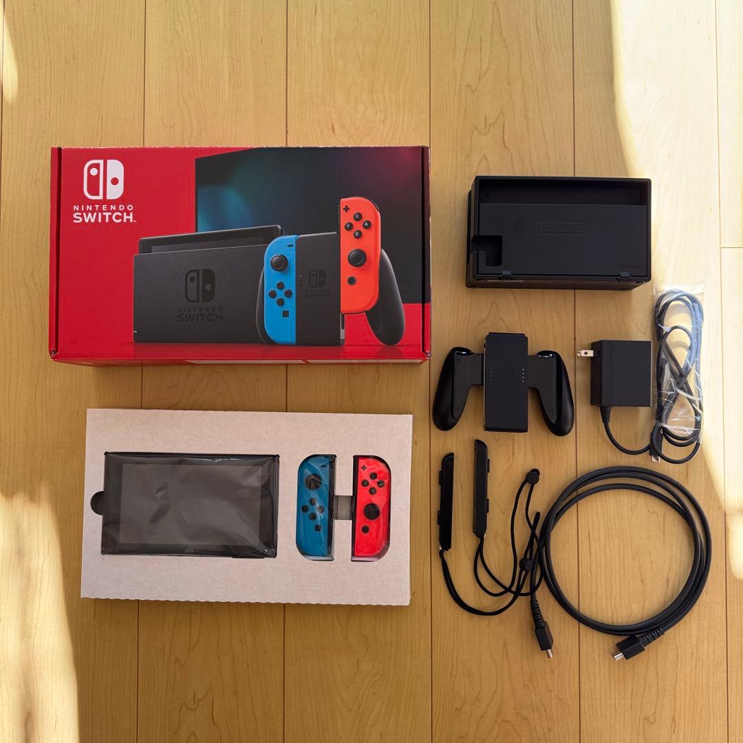 【屋内利用】Nintendo Switch ネオンブルー/ネオンレッド SD付き