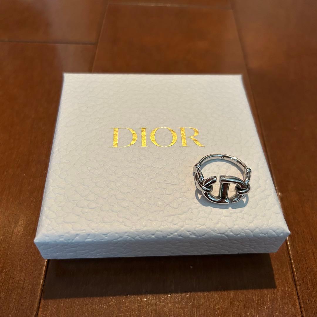 (お値下げ中)Dior ディオール CDロゴ リング シルバー　Ｍサイズ