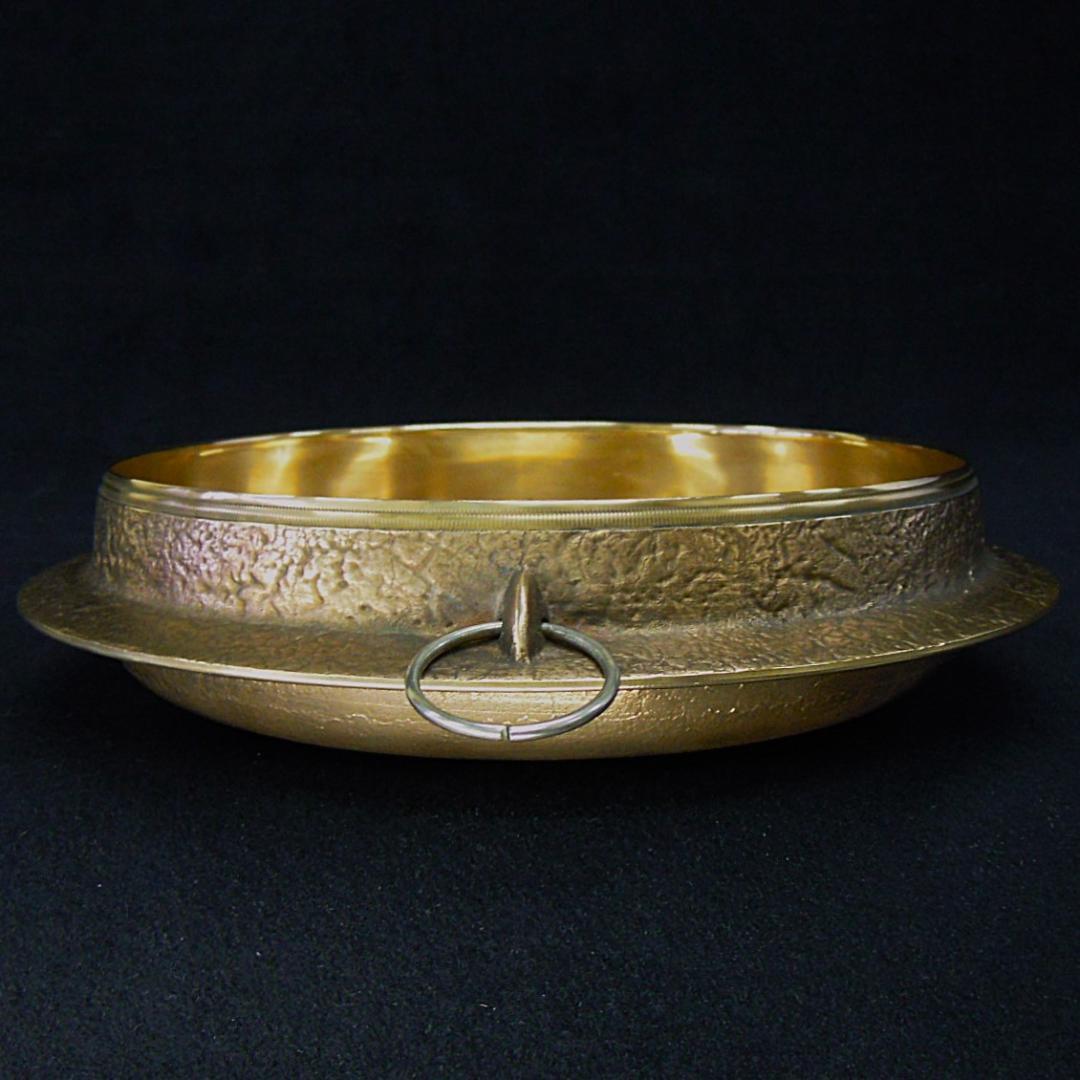 平井鋳造所 砲金鍋 すき焼鍋 1.85kg 在銘 美品 栞 化粧箱に訳有