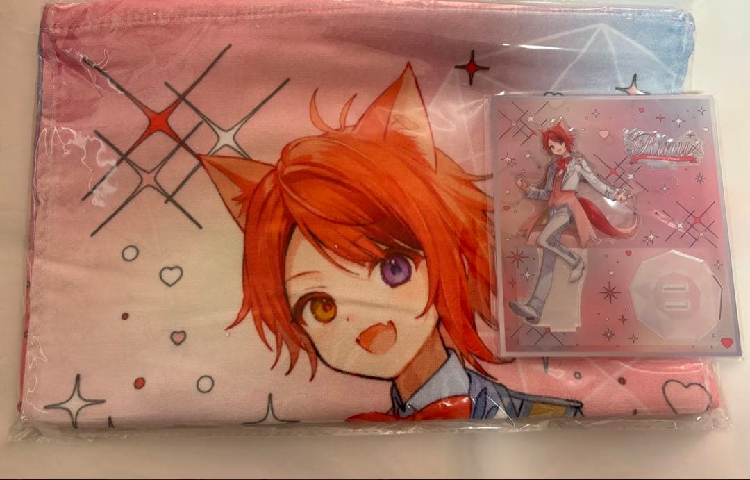 すとぷり 莉犬くん アクスタ タオル 9周年 - メルカリ