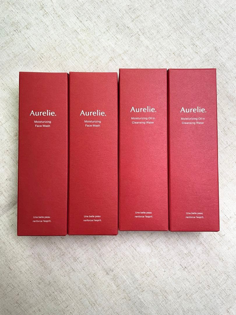 オレリー　モイストオイルインクレンジングウォーター２本＆フェイスウォッシュ２本