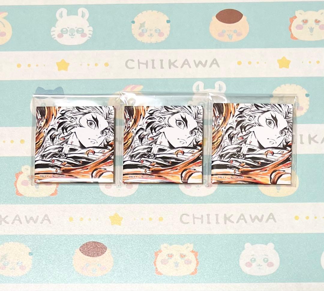 ジャンフェス2026 アニプレックス 特典 スクエア缶バッジ 煉獄 杏寿郎 3個 鬼滅の刃 原作新商品 2026年5月発売『鬼滅の刃』煉獄杏寿郎 バースデイ