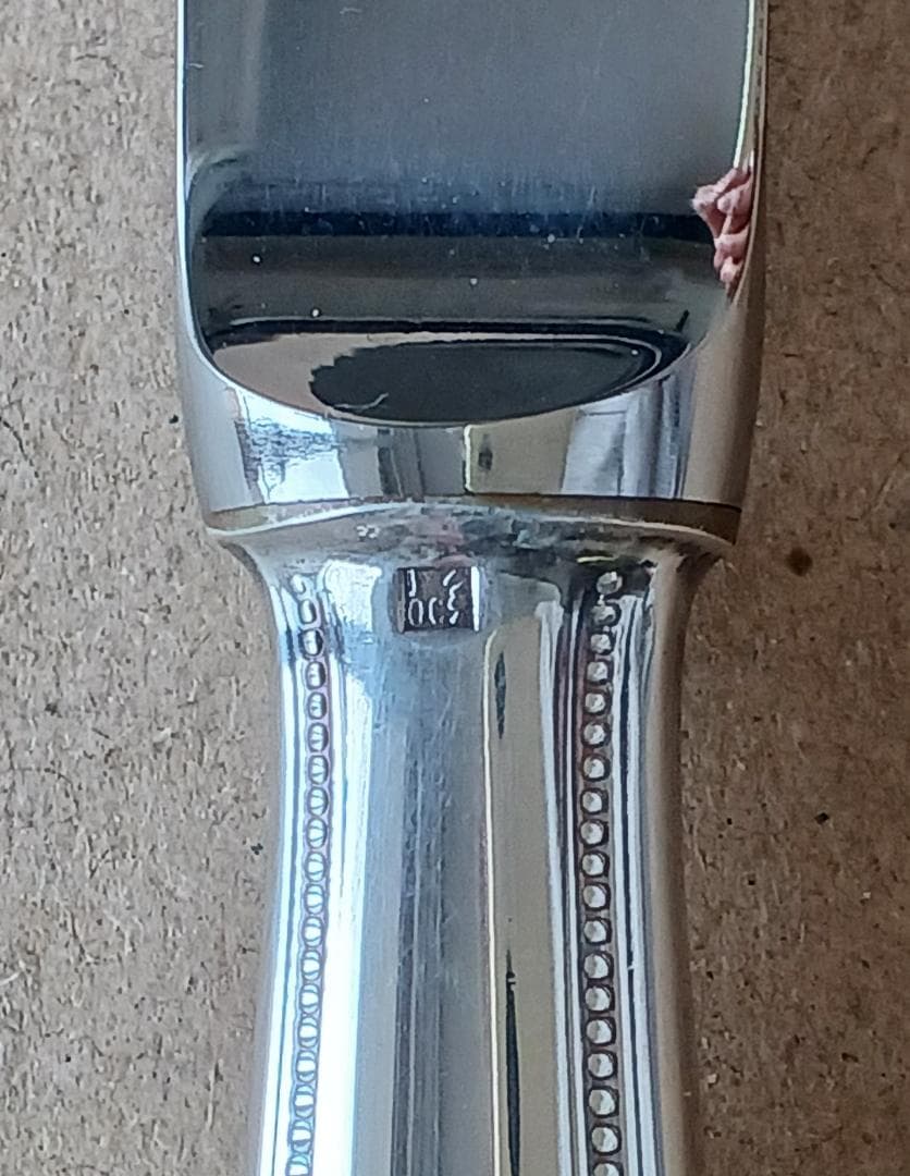 クリストフル シルバーコーティング パール デザートナイフ＆フォーク