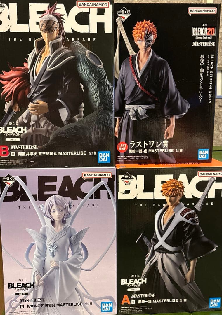 BLEACH 一番くじ　フィギュア4体セット MASTERLISEフィギュア4体をラインナップ！一番くじ BLEACH Stirring