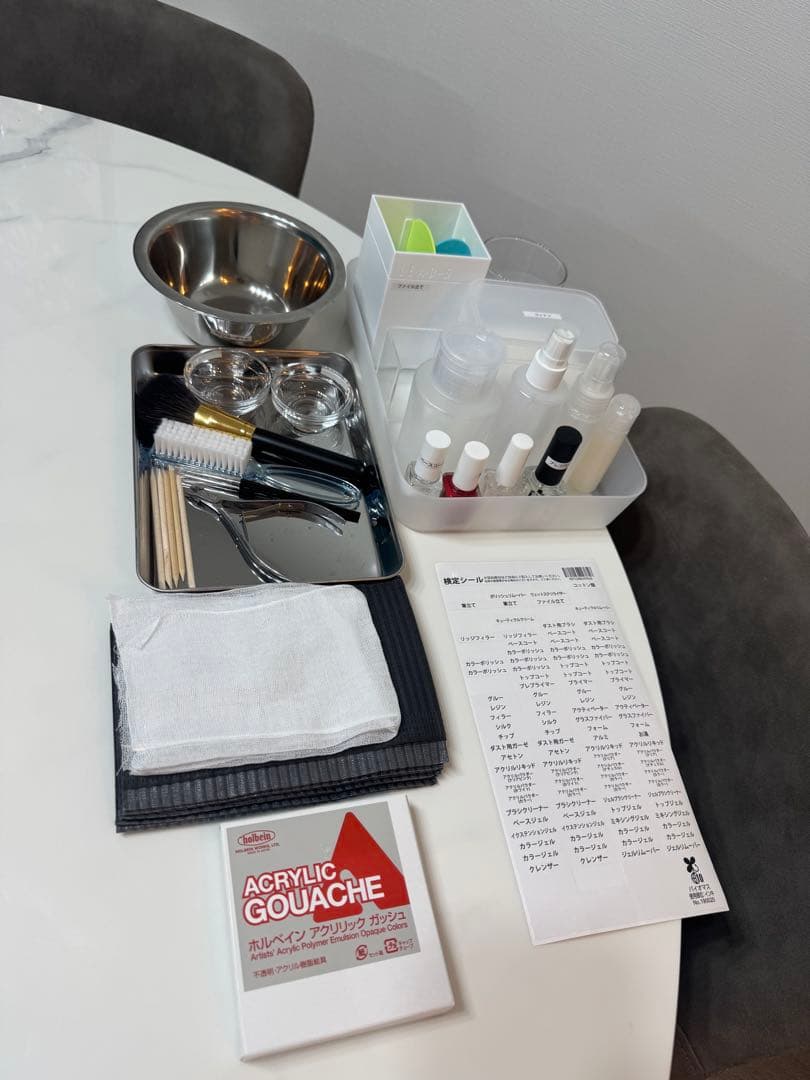 ネイル検定三級セット　試験用紙付き 楽天市場】◇JNECネイリスト技能検定 3級厳選35点セット 道具が一式