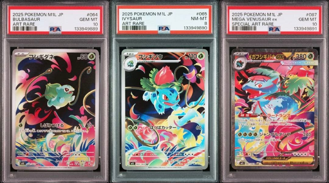 ポケモンカード メガフシギバナex sar 進化ライン psa 3連番 - メルカリ