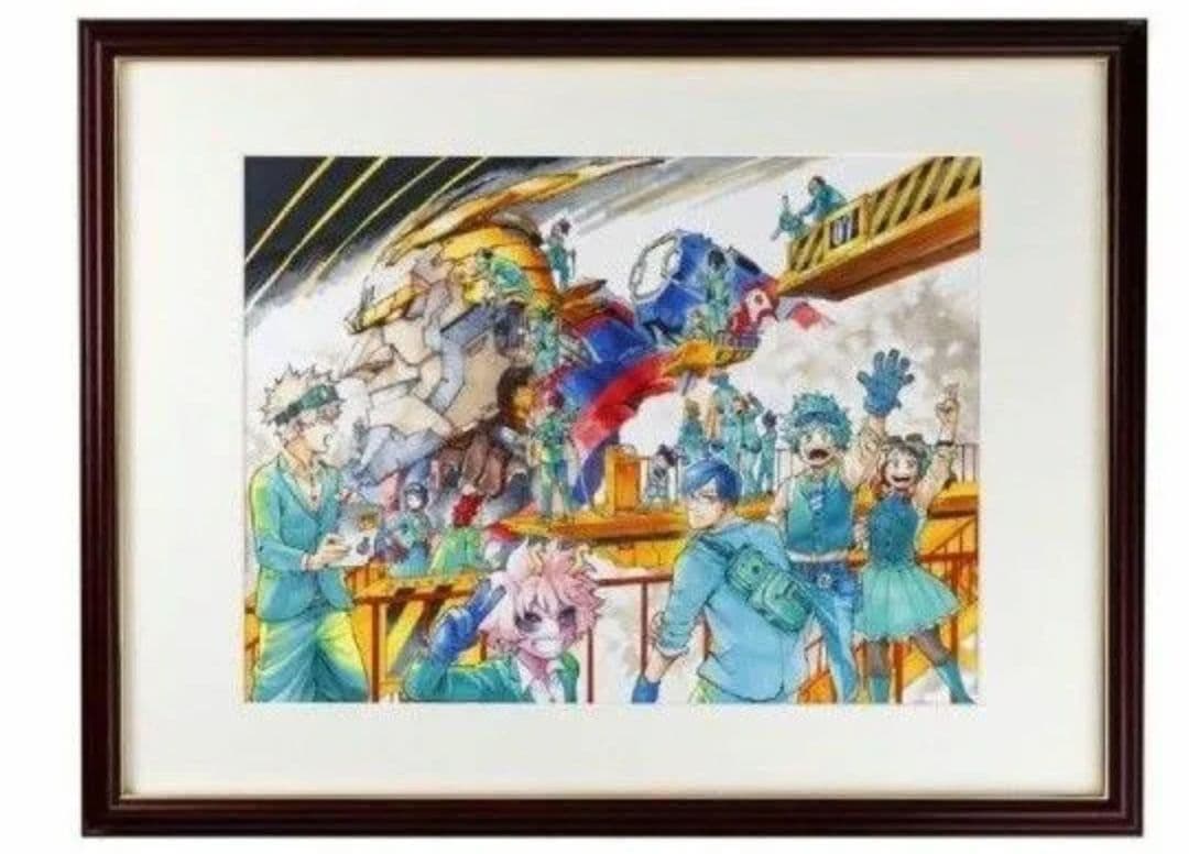 【最終セール】僕のヒーローアカデミア 高級複製原画 ジャンプフェスタ2022 僕のヒーローアカデミア 額装高級複製原画 2023ジャンプフェスタ