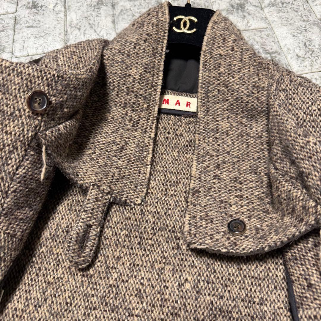 りっつ様専用】MARNI マルニ ツイードジャケット リボン イタリア製