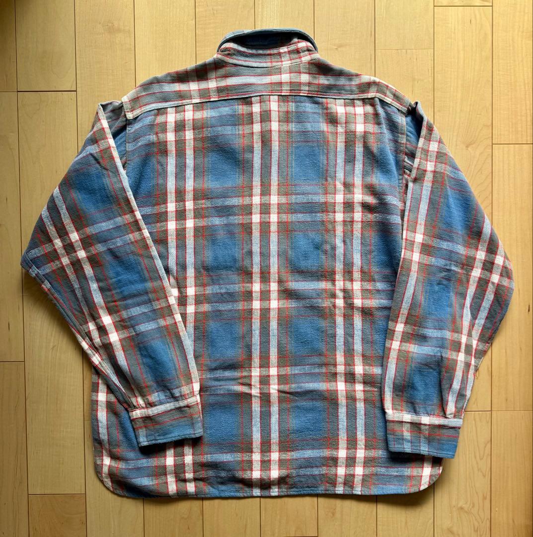 50〜60s Winter King Flannel shirt マチ付き 皿 - メルカリ