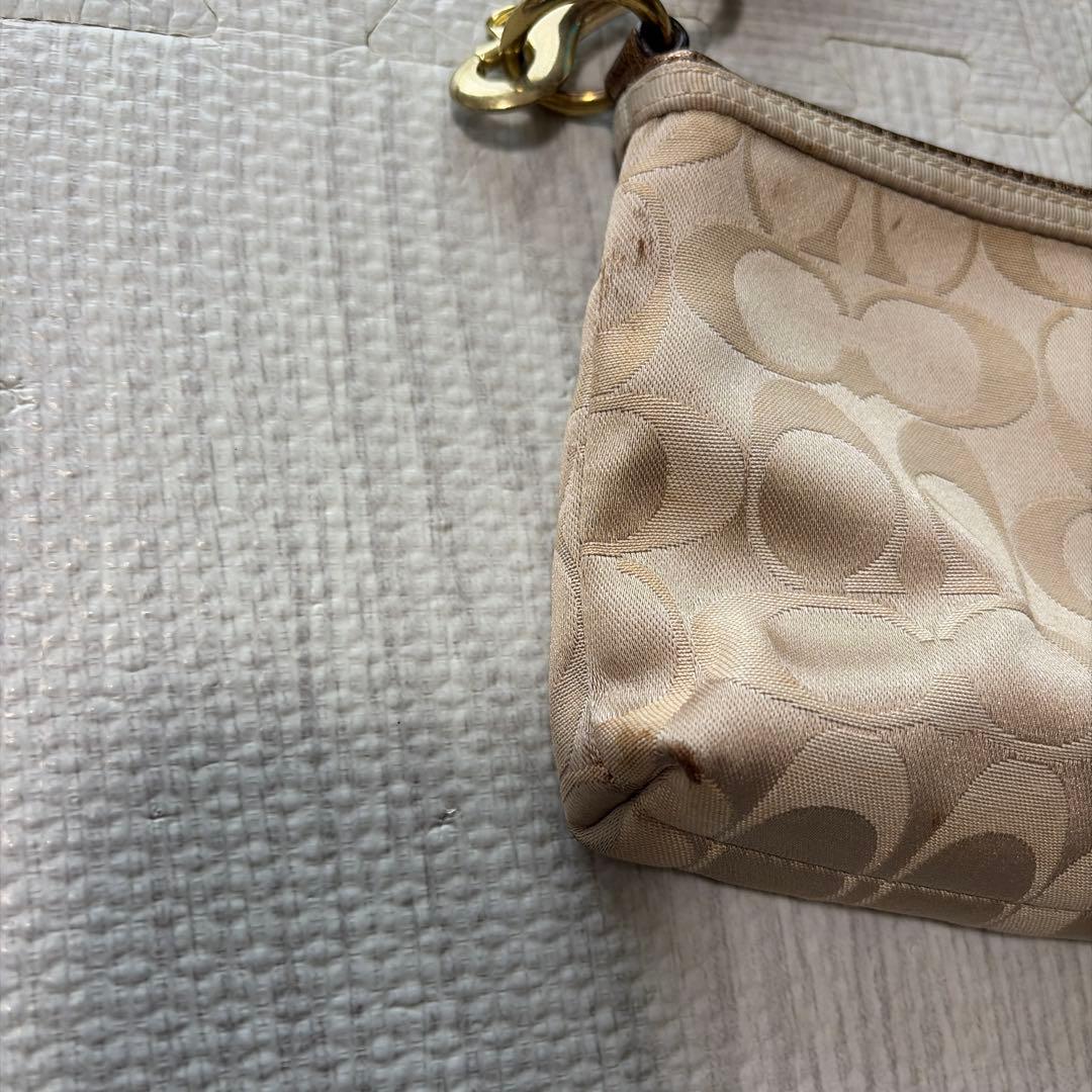 coach コーチ アクセサリーポーチ ポピー キャンバス シグネチャー
