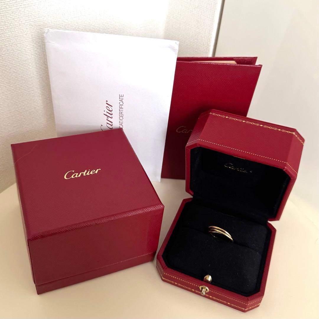良品　カルティエ　トリニティXS　エクストラスモール　リング　#48