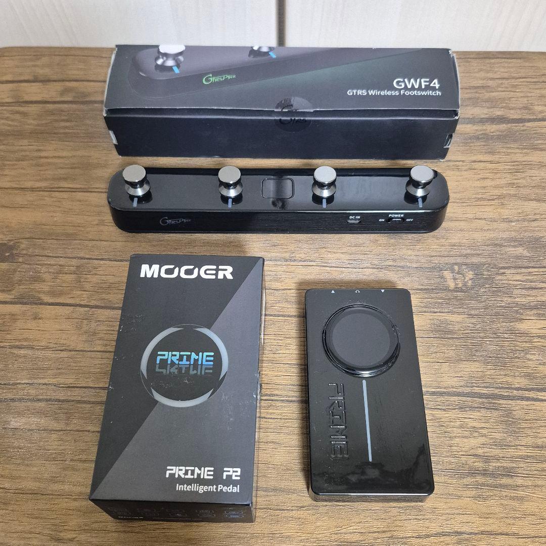 ギター MOOER Prime P2 Black & GWF4 Black