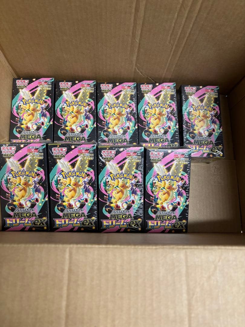 シュリンク付きポケモンカードゲームMEGAドリームex 9BOX - メルカリ