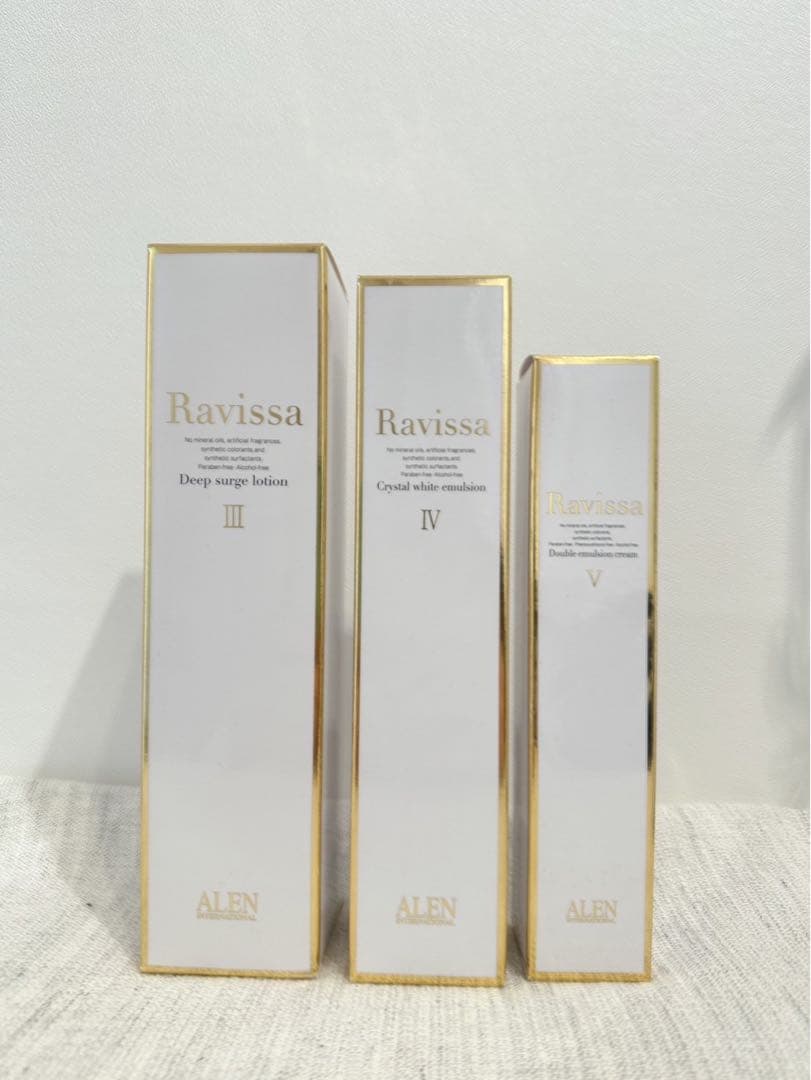 【Ravissa】化粧水・乳液 ・クリーム３点セット