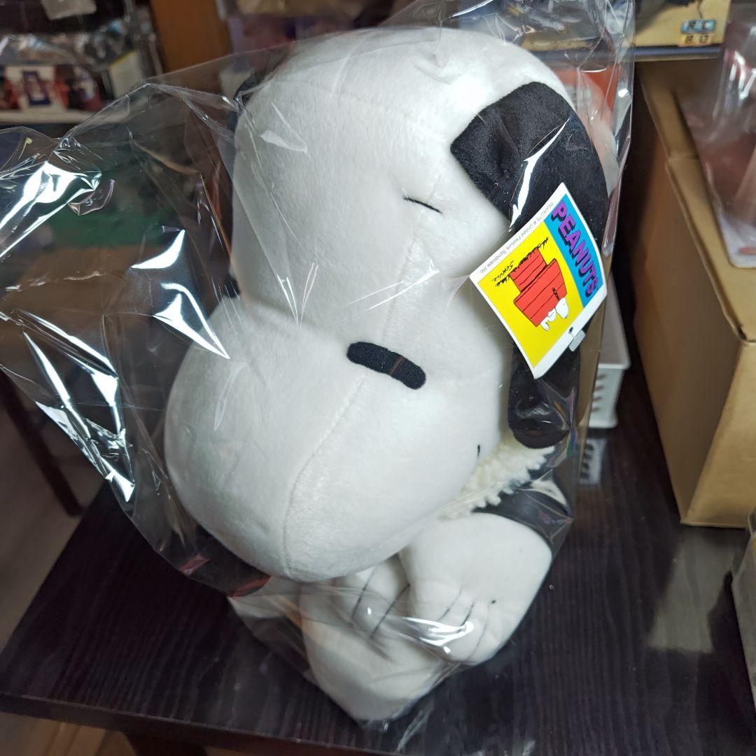 PEANUTS 非売品 革ジャン スヌーピー ぬいぐるみ タグ付き