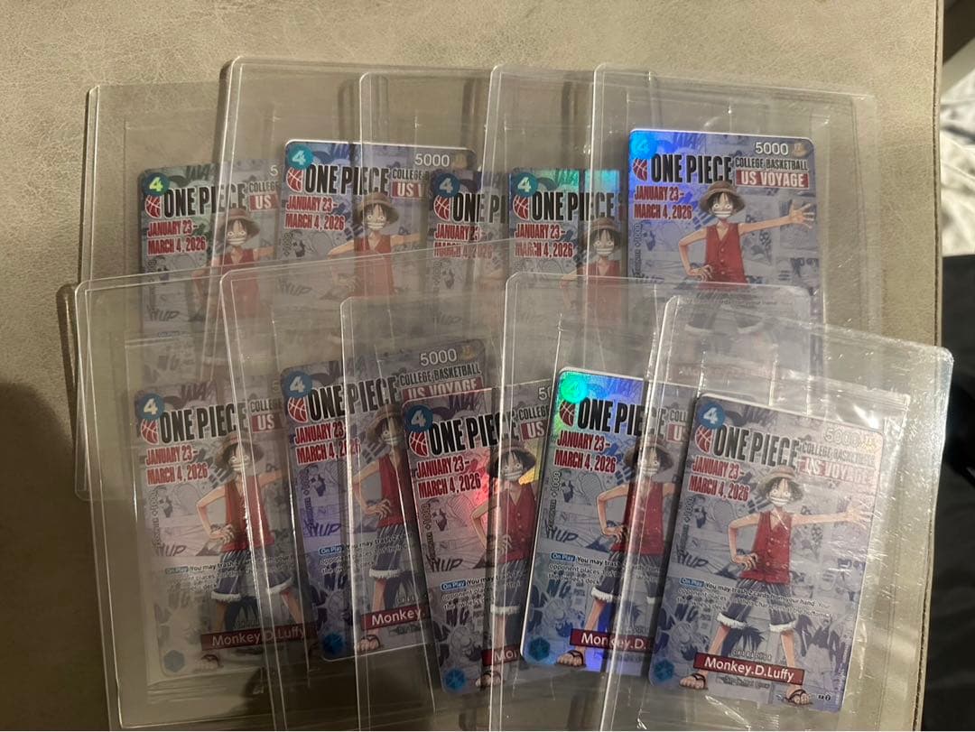 ワンピース モンキー・D・ルフィ アメリカ大学バスケ限定プロモ 未開封　10枚
