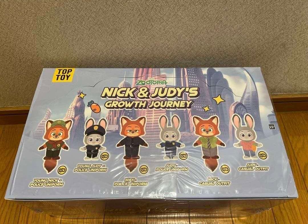 新品未開封　TOPTOY ディズニー ズートピア　ニック　ジュディ　6個ボックス
