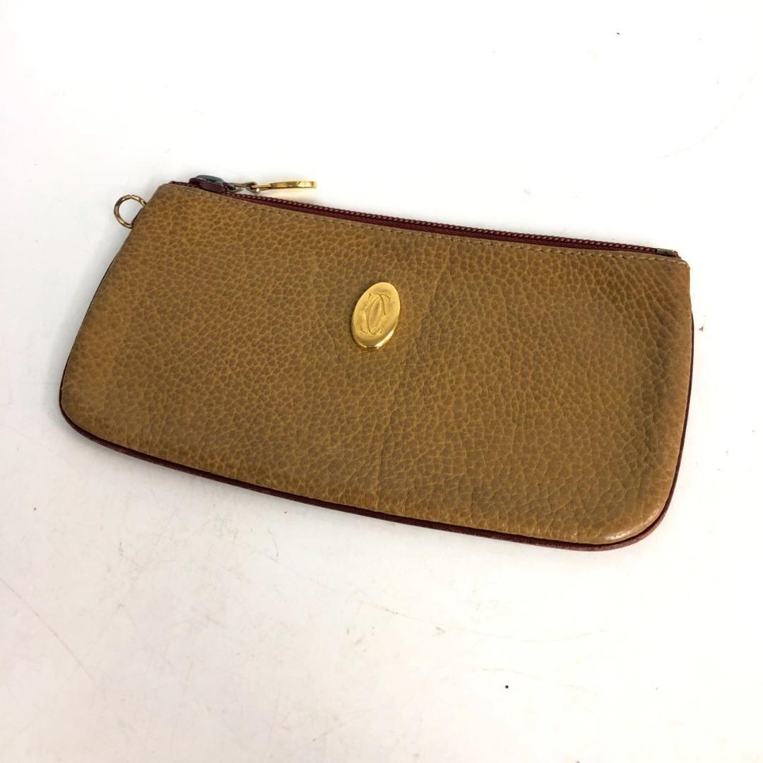Cartier カルティエ ポーチ 小物入れ ベージュ レディース ブランド