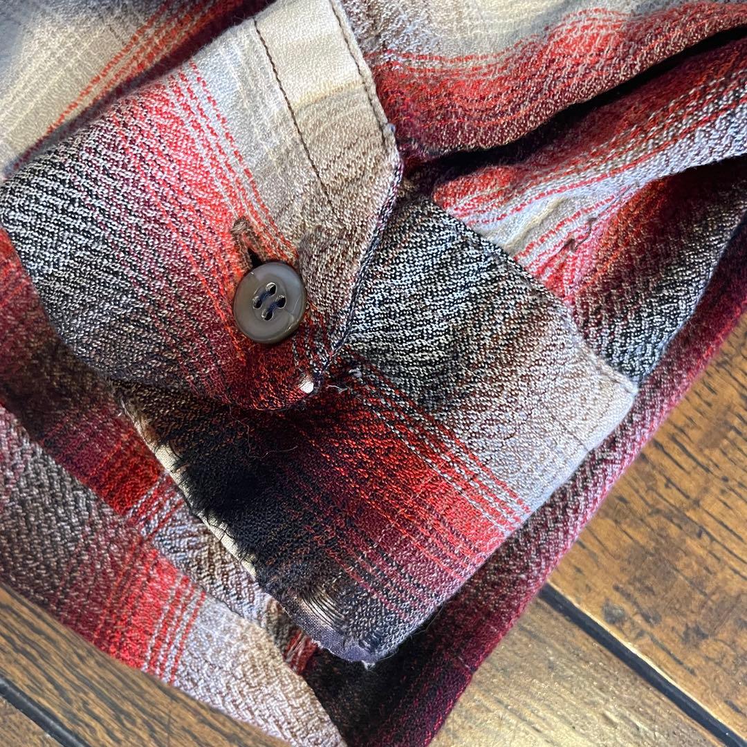 ネルシャツ オンブレ 60s グランジ カートコバーン ヴィンテージ