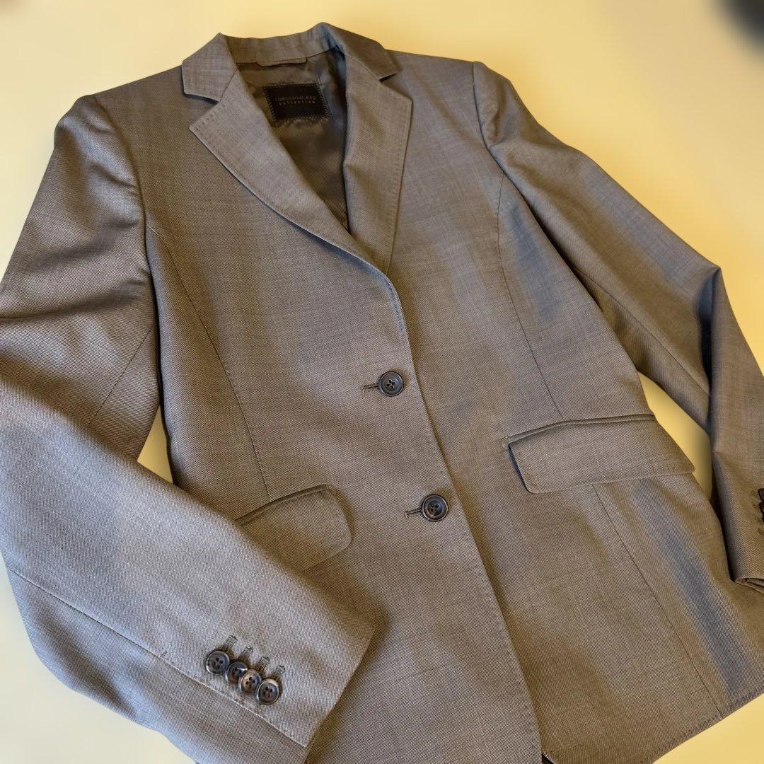 トゥモローランドコレクション　スーツ セール】 Super120'sウールフランネル ダブルブレステッド6B スーツ