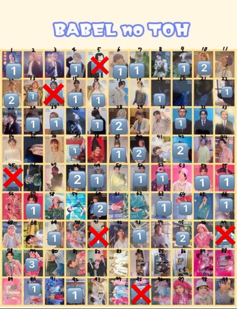 ミセスグリーンアップル　BABEL no TOH フォトカード