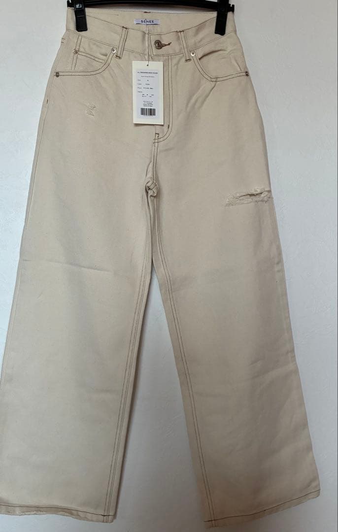 SENEE ルーズビンテージライクデニム アイボリー Mサイズ - メルカリ