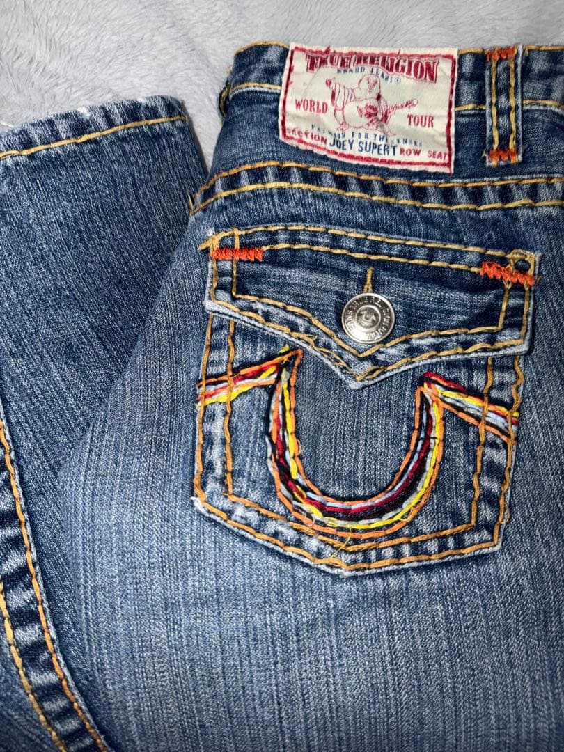 トゥルーレリジョンTrueReligionブーツカットベルボト厶フレアデニム26