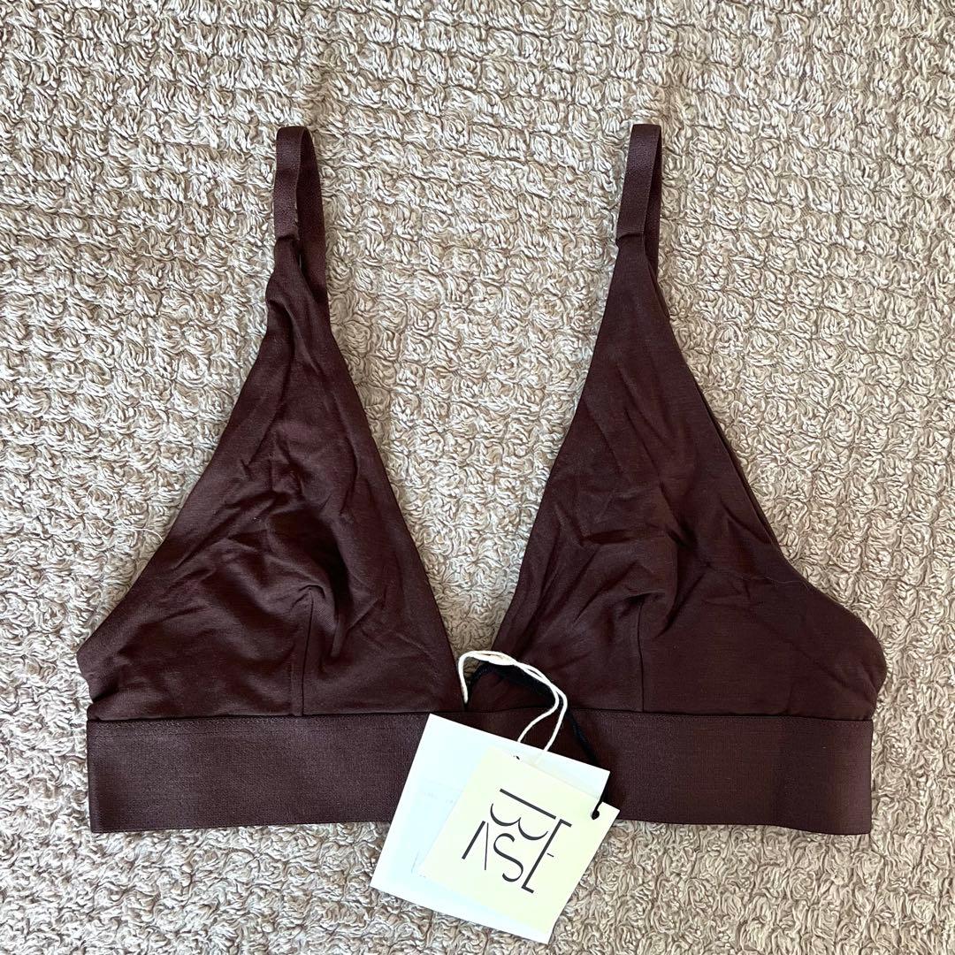 新品タグ付！BASERANGE トライアングルブラS茶 下着 アンダーウェア Triangle ブラジャー in Assortment | バンブーリヨセル | ja | Baserange