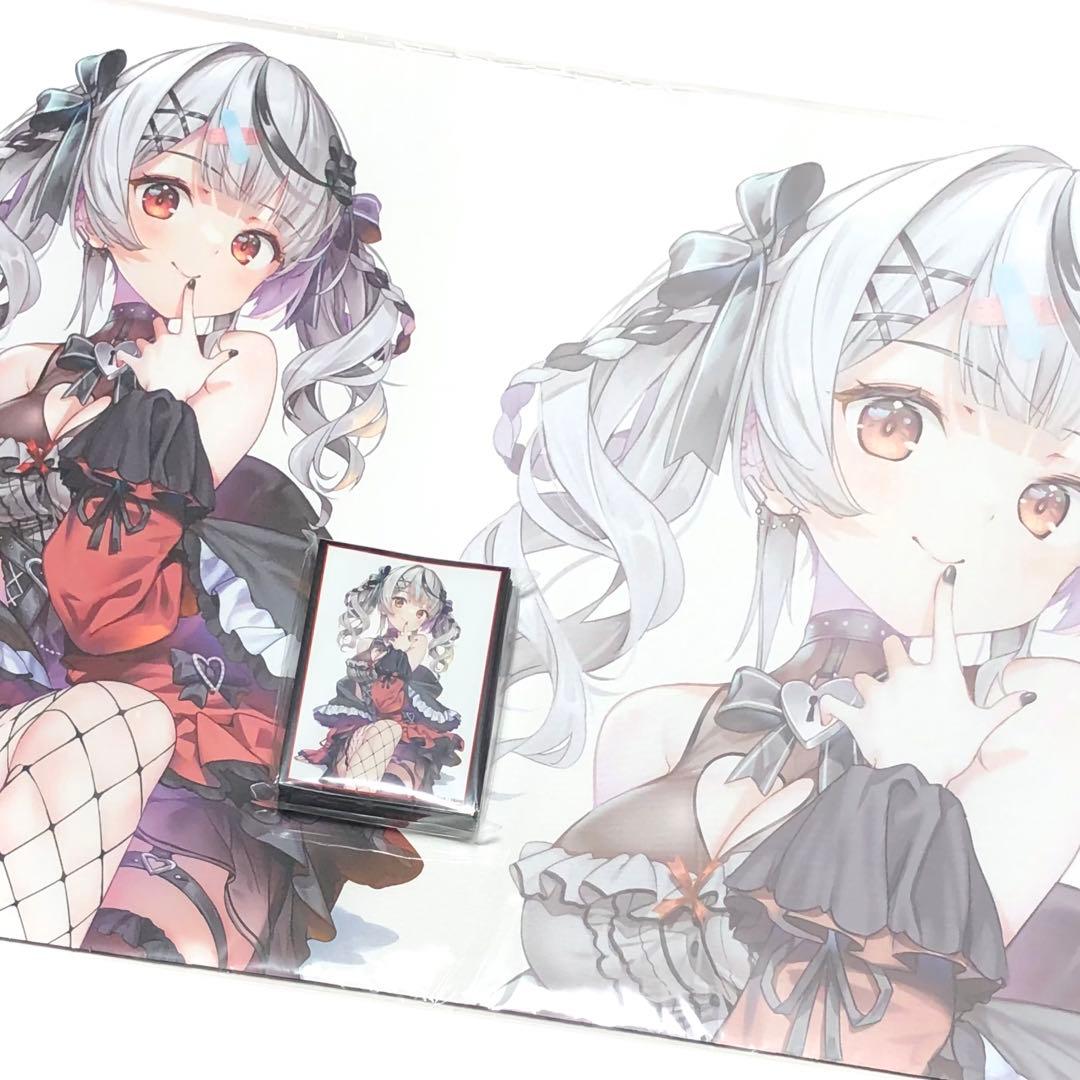 沙花叉クロヱ スリーブ プレイマット セット ホロライブ Hong k_f