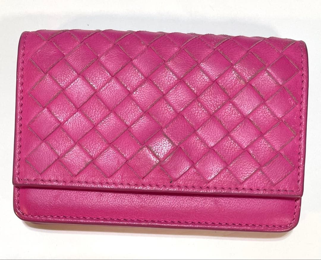 人気★Bottega Veneta ピンク 名刺入れ