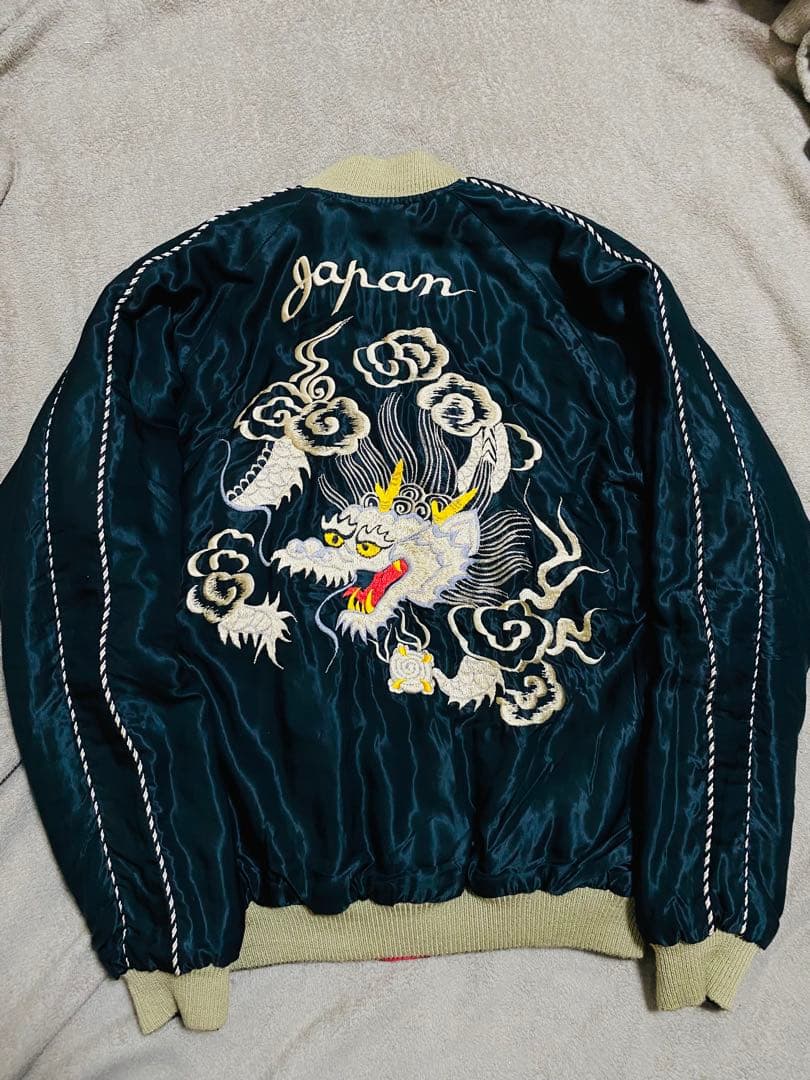 美品 テーラー東洋 龍虎鷲 ２面用 日本限定 スカジャン unisex レーヨン