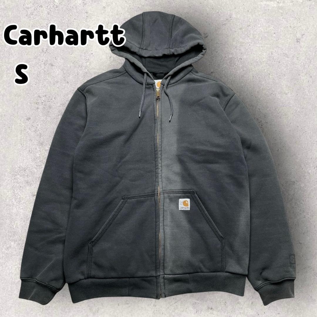 カーハート 裏サーマル ジップアップ パーカー ダブルフェイス ブラック S carhartt カーハート 裏サーマル ジップアップ パーカー ダブル