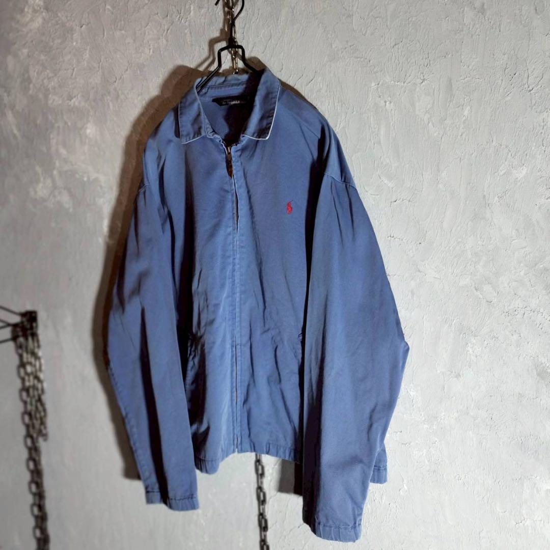 ポロラルフローレン スイングトップ ハリントンジャケット ブルゾン 青
