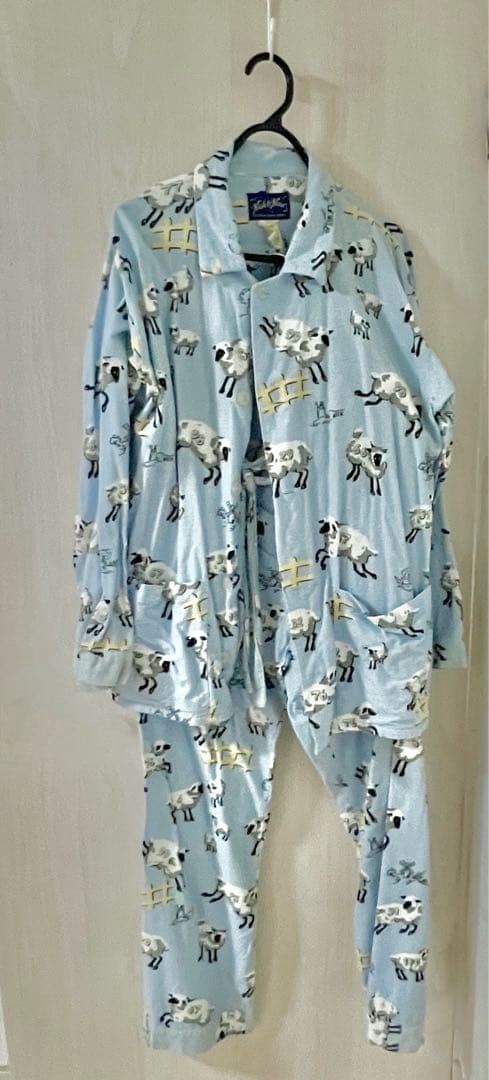 超激レアヴィンテージNick & Nora フランネルひつじのパジャマ