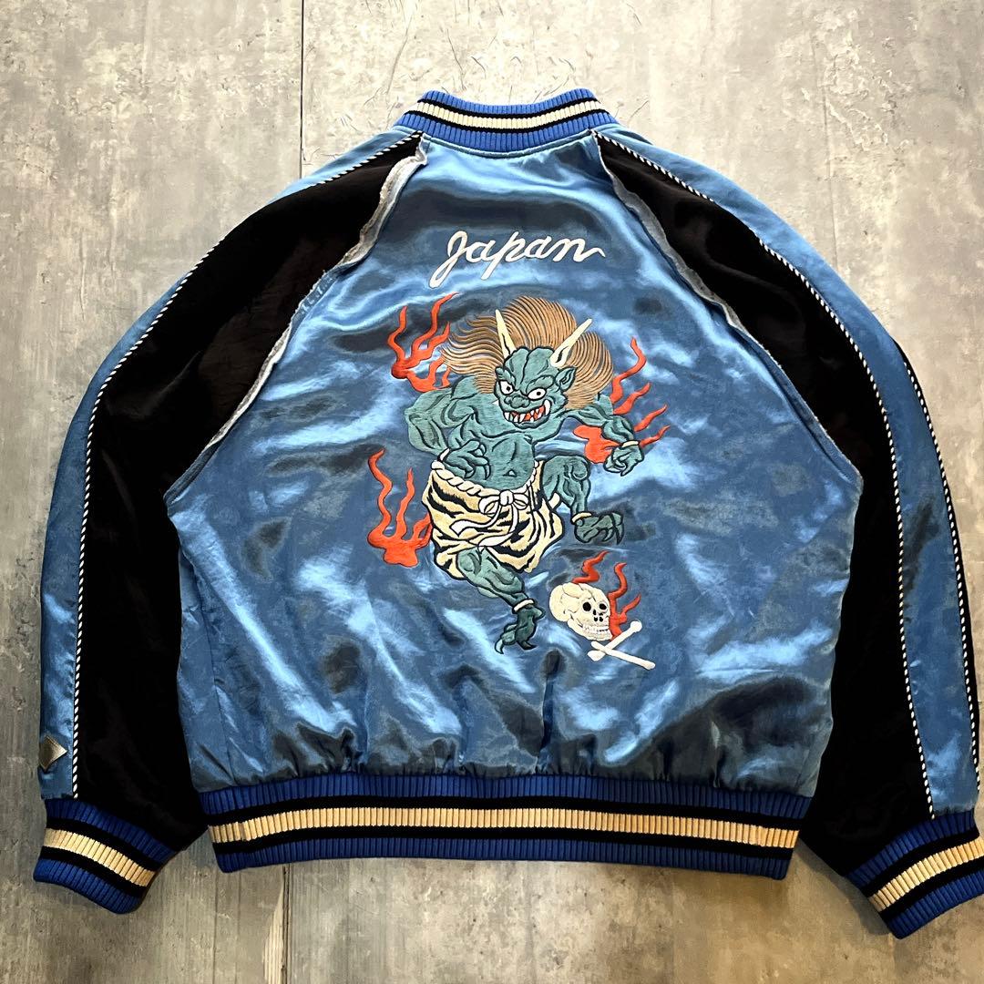 完売品 希少 el conductorH DEMON 鬼 スカジャン 刺繍 青 - メルカリ