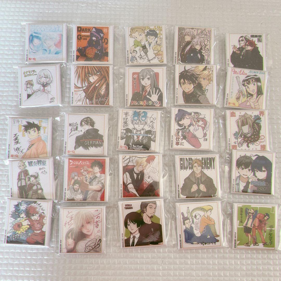 当選書付き ジャンプSQ定期購読者限定　角缶バッジコンプリート 当選品