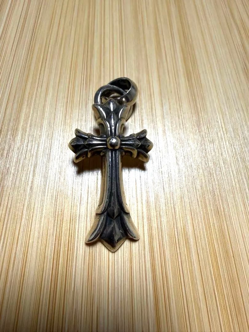 ダブルCHクロスwベイル クロムハーツダブルCHクロスペンダントスモールwithベイル|クロム