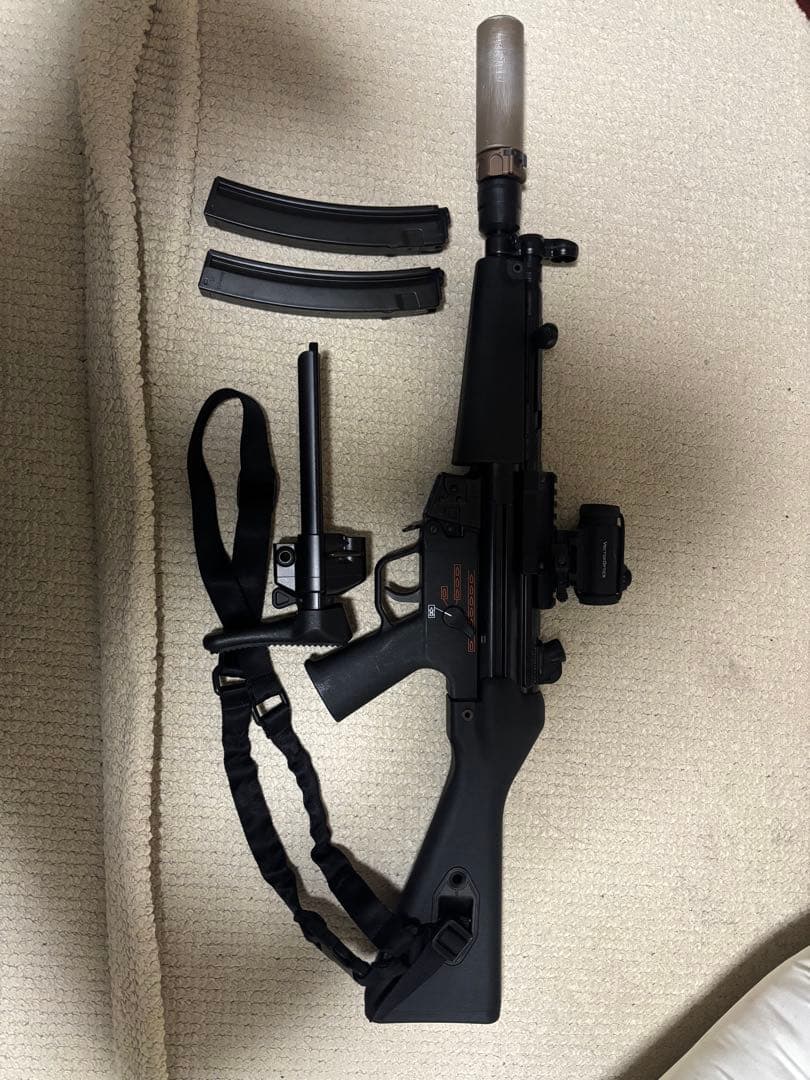 東京マルイ次世代電動ガンMP5 A5マガジン2本付きストック換装期間限定値引中