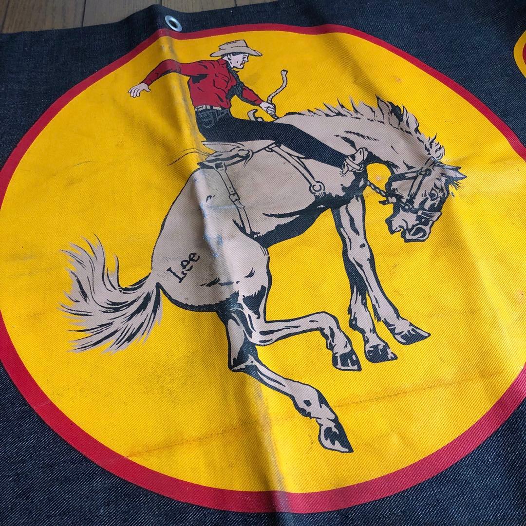 ◇ 90s Lee RIDERS デニム バナー ヴィンテージ タペストリー