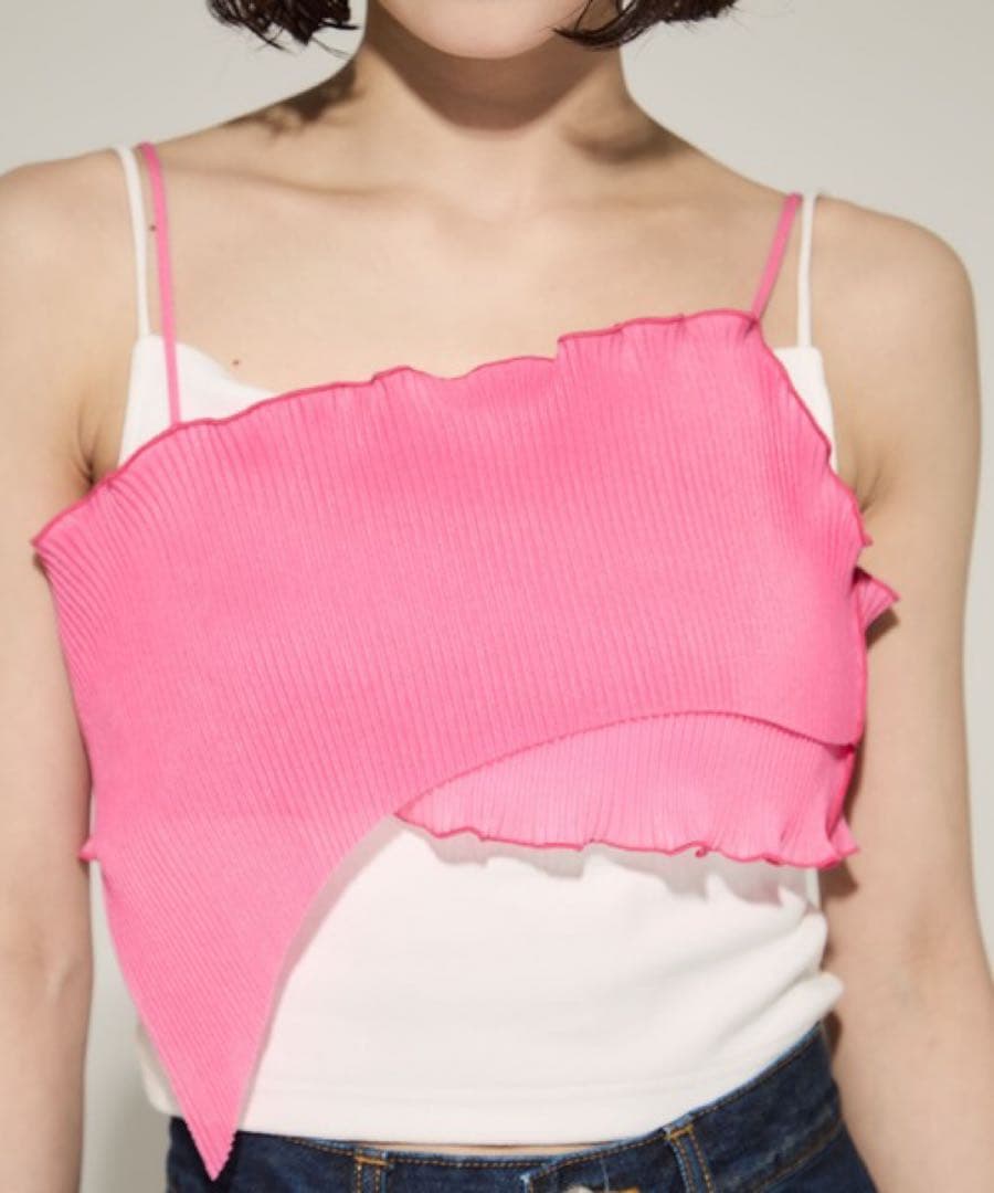 kotohayokozawa シアーキャミソール　ピンク