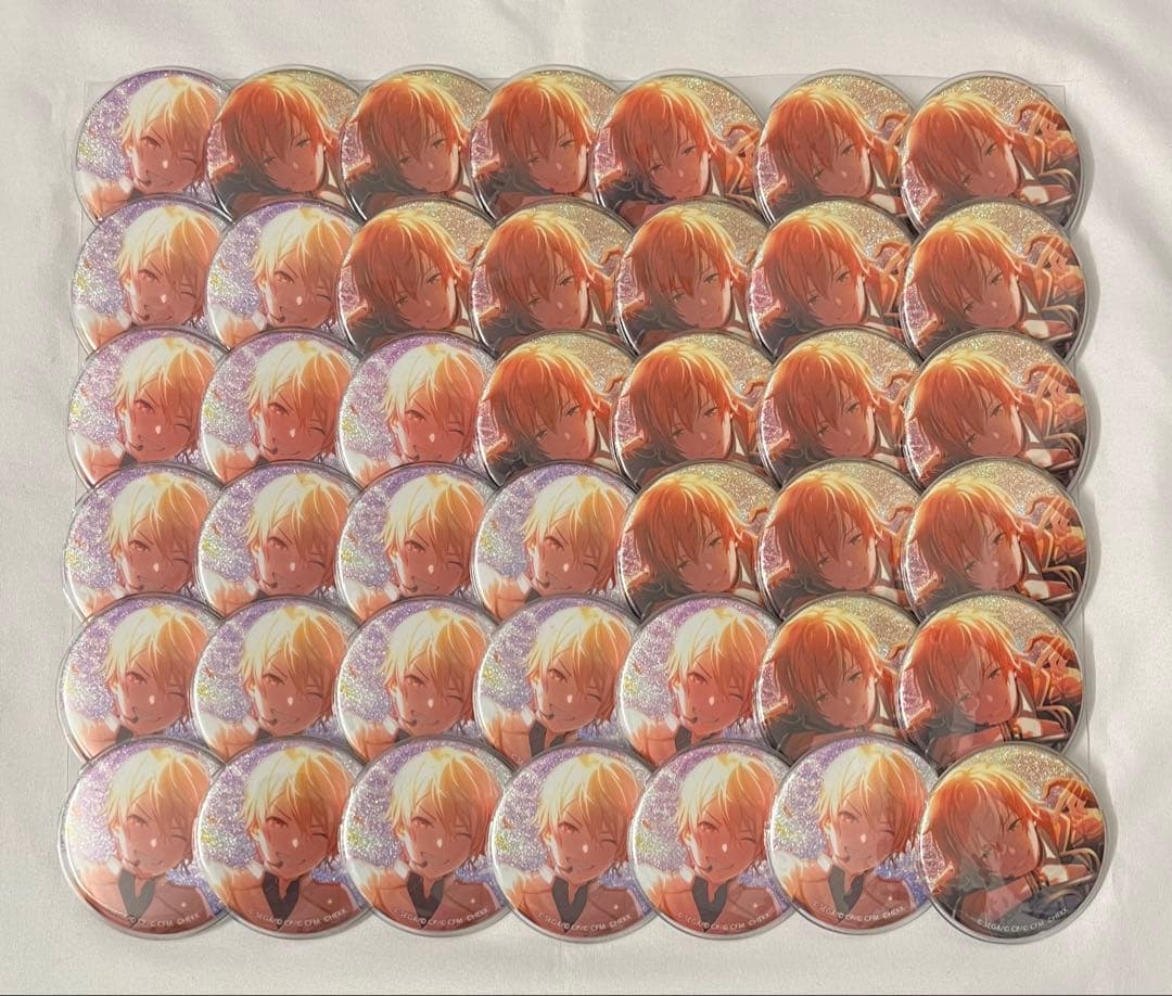 プロセカ あんスタコラボ グリ缶 グリッター缶バッジ 天馬司 東雲彰人 特典付き プロセカ あんスタコラボ グリ缶 グリッター缶バッジ 天馬司 東雲彰人