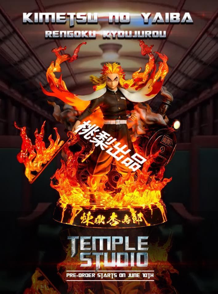 新品未開封『鬼滅の刃』炎柱・煉獄杏寿郎 TEMPLE ガレージキット スタチュー