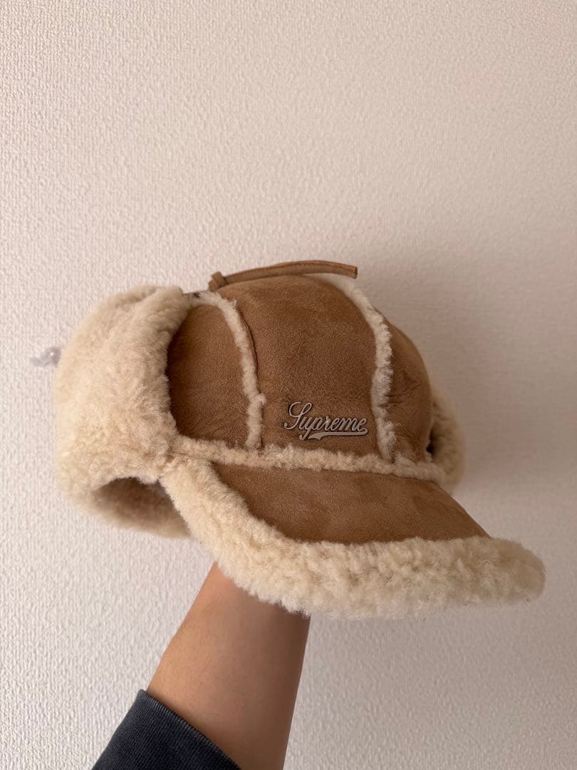 Supreme Shearling Lined Earflap Cap Tan - メルカリ