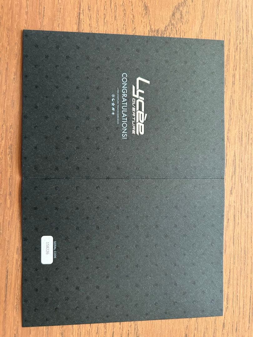 lycee リシア 直筆 shuffle2